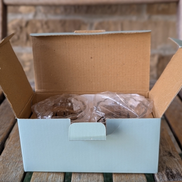 Partylite Herbal Spring Etched Votive Holder Pair Retired NIB P8469 - Picture 2 of 10